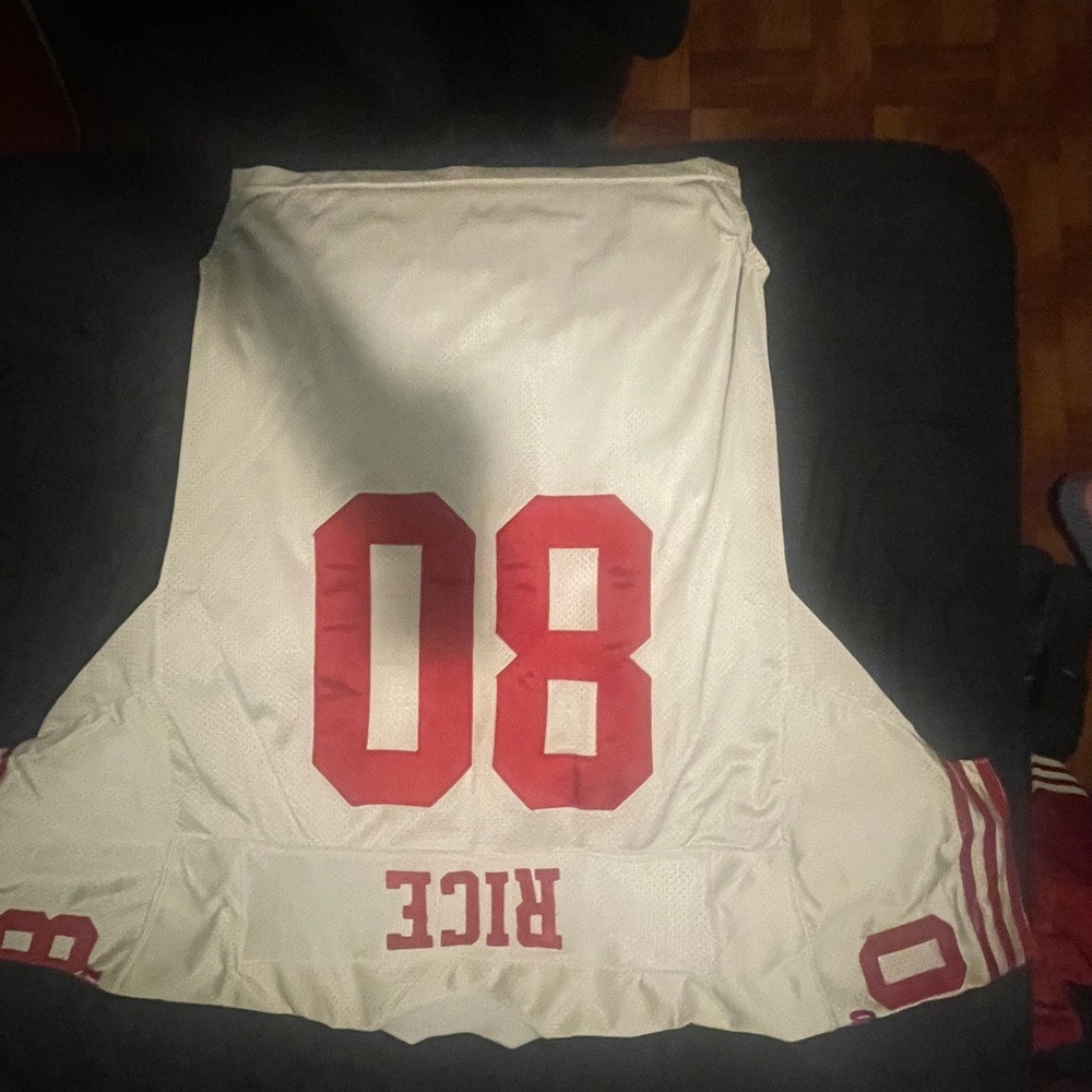 Jerry Rice Wilson jersey size 52
